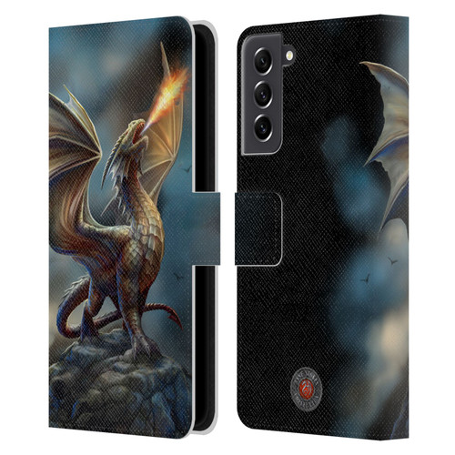 Anne Stokes Dragons Noble Leather Book Wallet Case Cover For Samsung Galaxy S21 FE 5G
