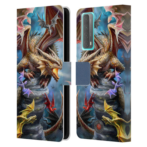 Anne Stokes Dragons 4 Clan Leather Book Wallet Case Cover For Huawei P Smart (2021)