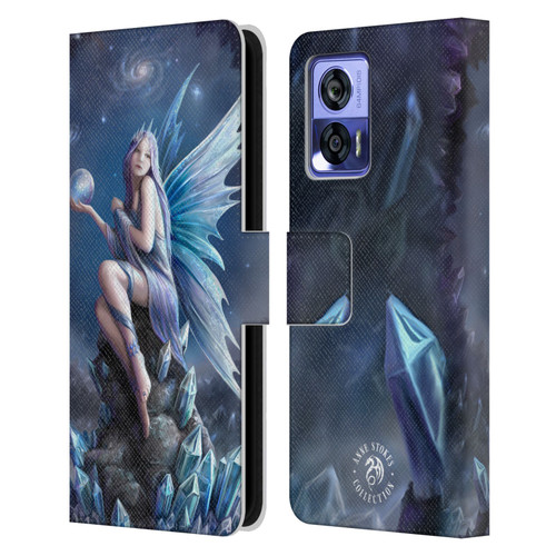 Anne Stokes Fairies Stargazer Leather Book Wallet Case Cover For Motorola Edge 30 Neo 5G