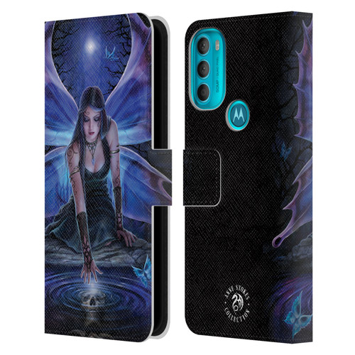 Anne Stokes Fairies Immortal Flight Leather Book Wallet Case Cover For Motorola Moto G71 5G