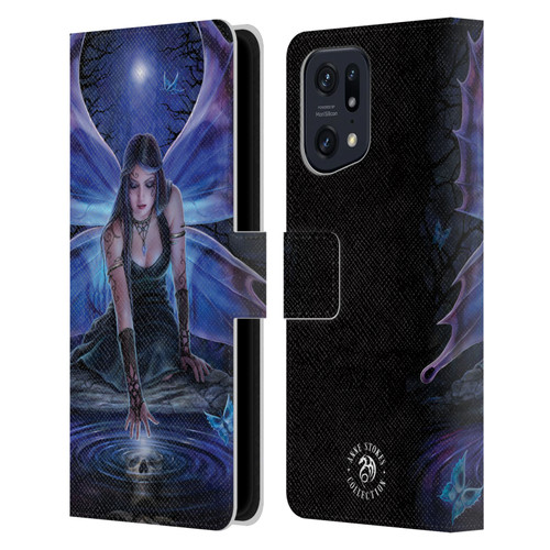 Anne Stokes Fairies Immortal Flight Leather Book Wallet Case Cover For OPPO Find X5