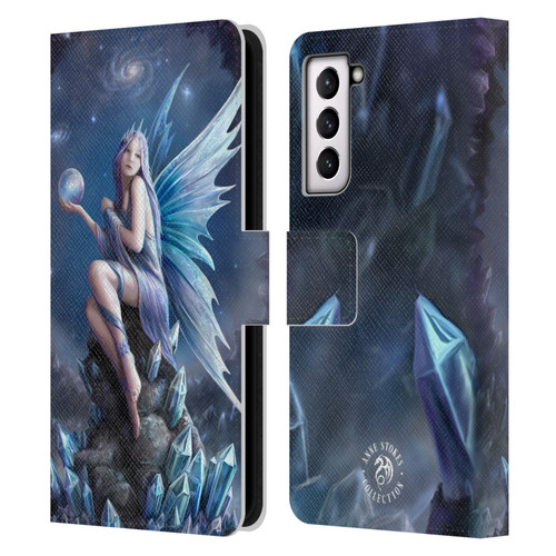 Anne Stokes Fairies Stargazer Leather Book Wallet Case Cover For Samsung Galaxy S21 5G