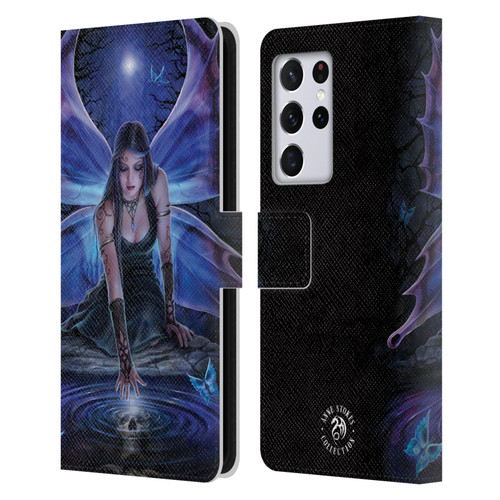 Anne Stokes Fairies Immortal Flight Leather Book Wallet Case Cover For Samsung Galaxy S21 Ultra 5G