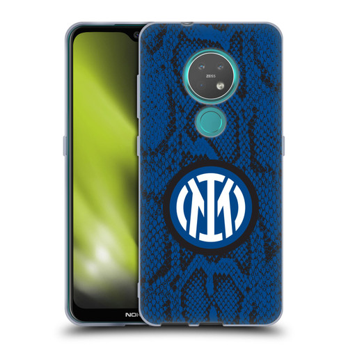 Fc Internazionale Milano Patterns Snake Soft Gel Case for Nokia 6.2 / 7.2