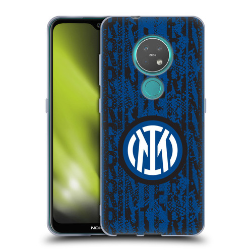 Fc Internazionale Milano Patterns Snake Wordmark Soft Gel Case for Nokia 6.2 / 7.2