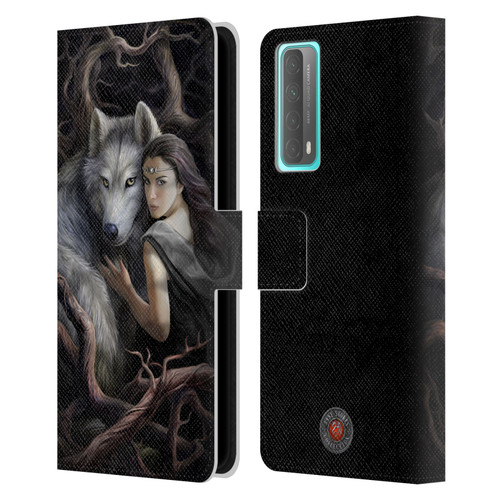 Anne Stokes Wolves 2 Soul Bond Leather Book Wallet Case Cover For Huawei P Smart (2021)