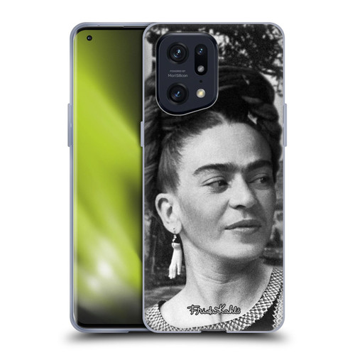 Frida Kahlo Portraits And Quotes Headdress Soft Gel Case for OPPO Find X5 Pro