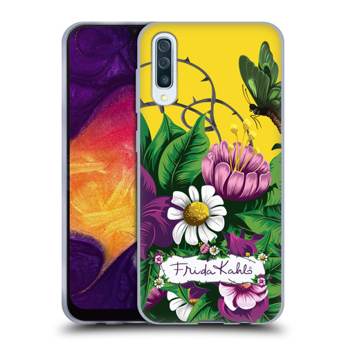 Frida Kahlo Purple Florals Butterfly Soft Gel Case for Samsung Galaxy A50/A30s (2019)