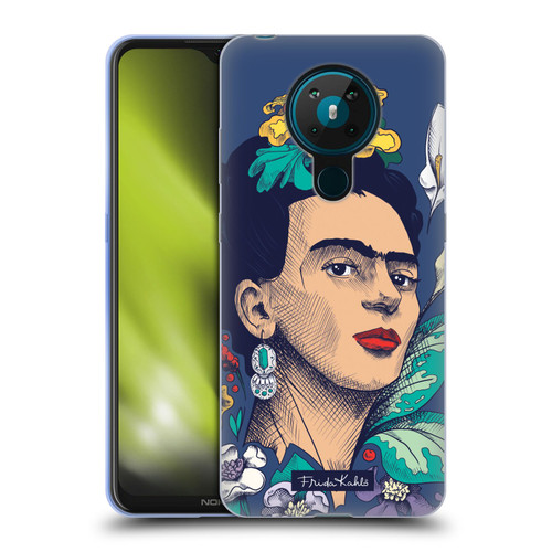 Frida Kahlo Sketch Flowers Soft Gel Case for Nokia 5.3