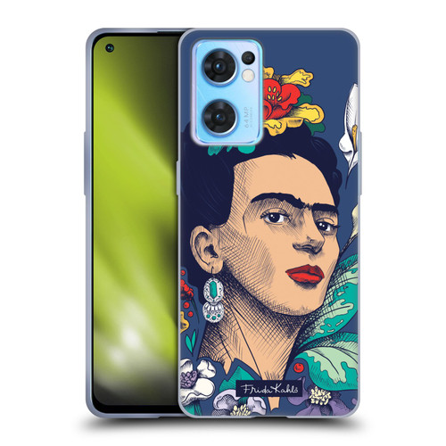 Frida Kahlo Sketch Flowers Soft Gel Case for OPPO Reno7 5G / Find X5 Lite