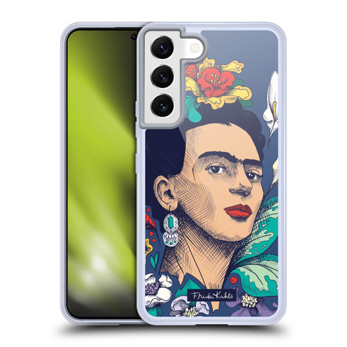 Frida Kahlo Sketch Flowers Soft Gel Case for Samsung Galaxy S22 5G