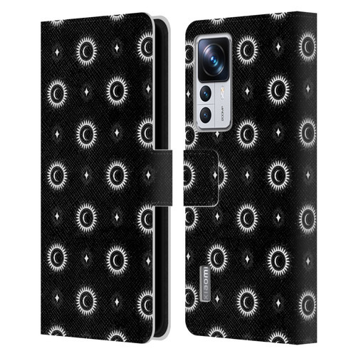 Haroulita Celestial Black And White Sun And Moon Leather Book Wallet Case Cover For Xiaomi 12T Pro