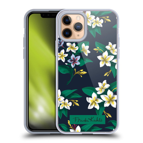 Frida Kahlo Flowers Plumeria Soft Gel Case for Apple iPhone 11 Pro