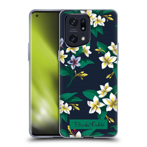 Frida Kahlo Flowers Plumeria Soft Gel Case for OPPO Find X5 Pro