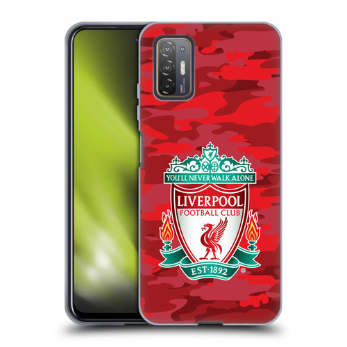 Liverpool Football Club Camou Home Colourways Crest Soft Gel Case for HTC Desire 21 Pro 5G