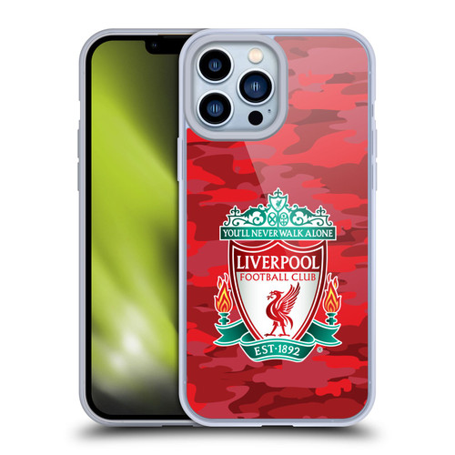 Liverpool Football Club Camou Home Colourways Crest Soft Gel Case for Apple iPhone 13 Pro Max