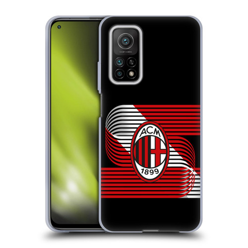 AC Milan Crest Patterns Diagonal Soft Gel Case for Xiaomi Mi 10T 5G