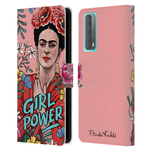 Frida Kahlo Art & Quotes Girl Power Leather Book Wallet Case Cover For Huawei P Smart (2021)