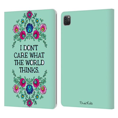Frida Kahlo Art & Quotes Confident Woman Leather Book Wallet Case Cover For Apple iPad Pro 11 2020 / 2021 / 2022