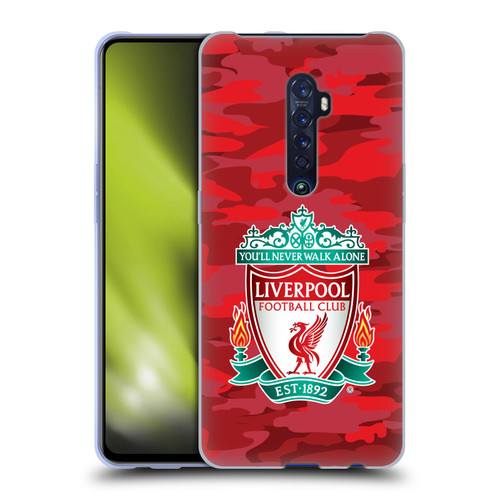 Liverpool Football Club Camou Home Colourways Crest Soft Gel Case for OPPO Reno 2