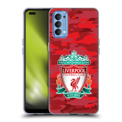 Liverpool Football Club Camou Home Colourways Crest Soft Gel Case for OPPO Reno 4 5G