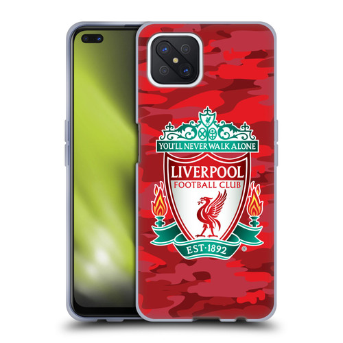 Liverpool Football Club Camou Home Colourways Crest Soft Gel Case for OPPO Reno4 Z 5G