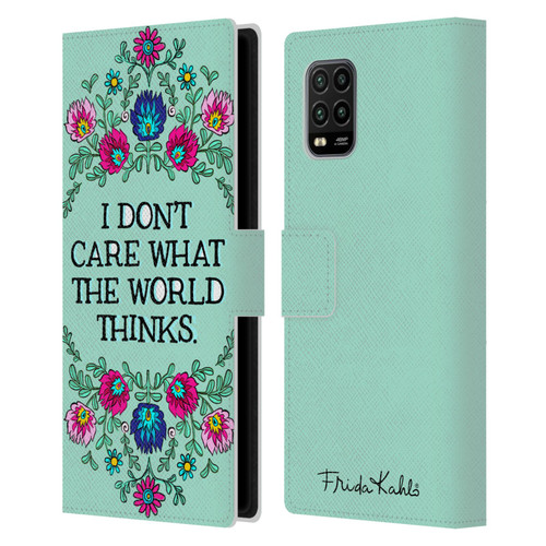 Frida Kahlo Art & Quotes Confident Woman Leather Book Wallet Case Cover For Xiaomi Mi 10 Lite 5G