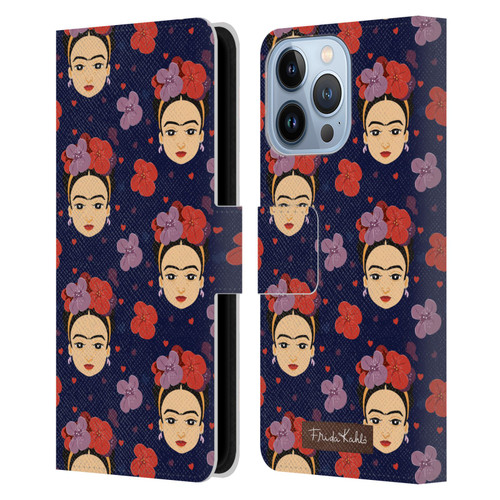 Frida Kahlo Doll Pattern 1 Leather Book Wallet Case Cover For Apple iPhone 13 Pro