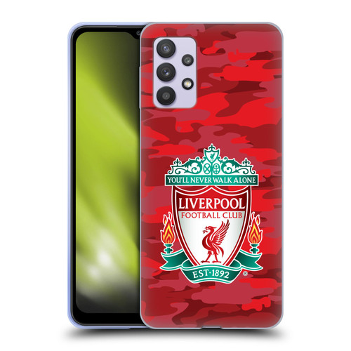 Liverpool Football Club Camou Home Colourways Crest Soft Gel Case for Samsung Galaxy A32 5G / M32 5G (2021)