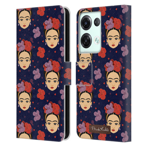 Frida Kahlo Doll Pattern 1 Leather Book Wallet Case Cover For OPPO Reno8 Pro