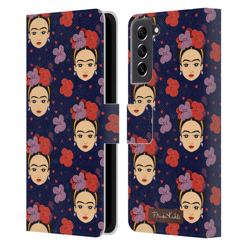 Frida Kahlo Doll Pattern 1 Leather Book Wallet Case Cover For Samsung Galaxy S21 FE 5G