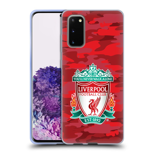 Liverpool Football Club Camou Home Colourways Crest Soft Gel Case for Samsung Galaxy S20 / S20 5G