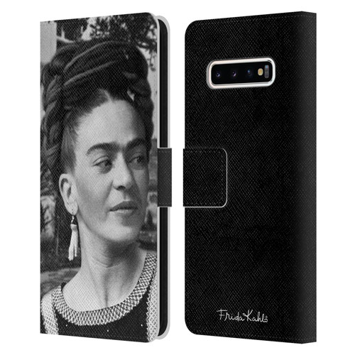 Frida Kahlo Portraits And Quotes Headdress Leather Book Wallet Case Cover For Samsung Galaxy S10+ / S10 Plus