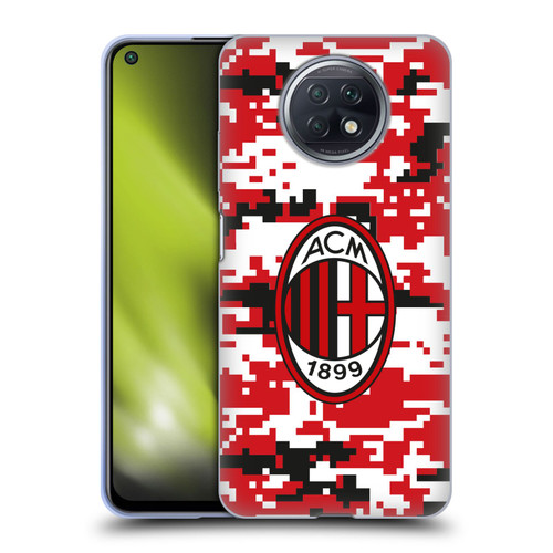 AC Milan Crest Patterns Digital Camouflage Soft Gel Case for Xiaomi Redmi Note 9T 5G