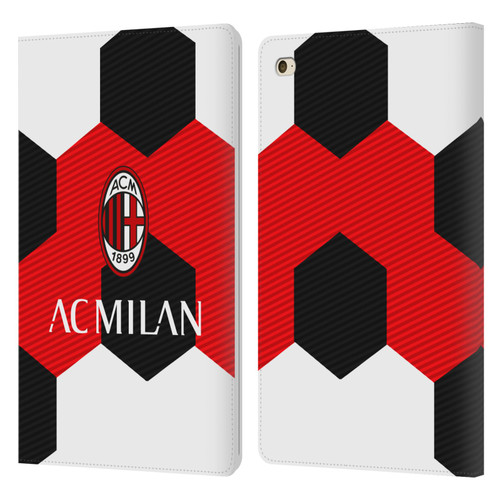 AC Milan Crest Ball Leather Book Wallet Case Cover For Apple iPad mini 4