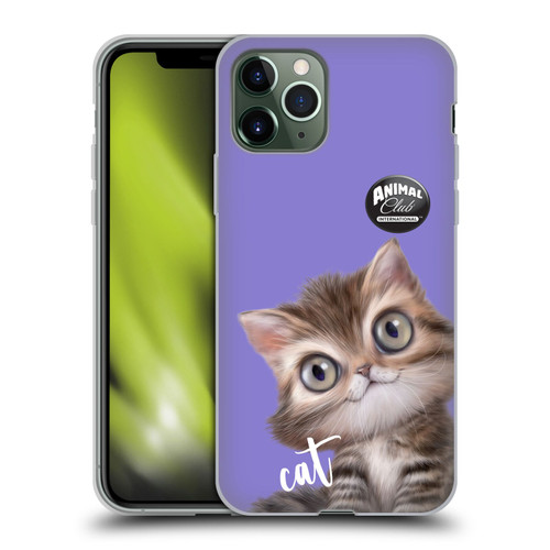 Animal Club International Faces Persian Cat Soft Gel Case for Apple iPhone 11 Pro