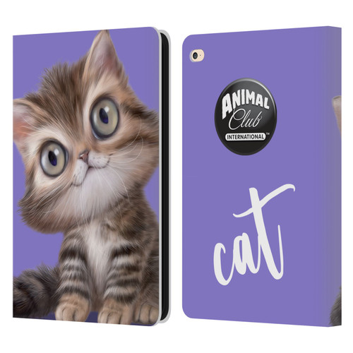 Animal Club International Faces Persian Cat Leather Book Wallet Case Cover For Apple iPad Air 2 (2014)