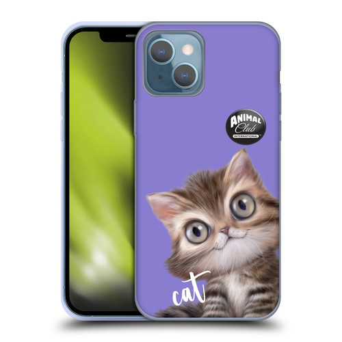 Animal Club International Faces Persian Cat Soft Gel Case for Apple iPhone 13