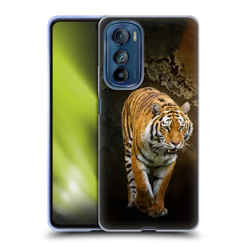 Simone Gatterwe Animals Siberian Tiger Soft Gel Case for Motorola Edge 30