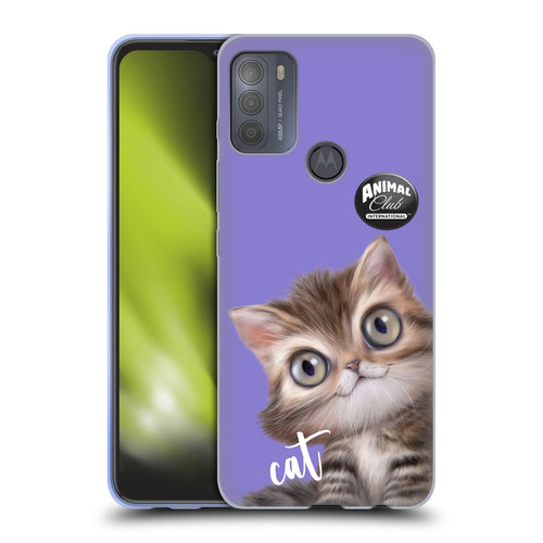 Animal Club International Faces Persian Cat Soft Gel Case for Motorola Moto G50