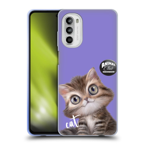 Animal Club International Faces Persian Cat Soft Gel Case for Motorola Moto G52