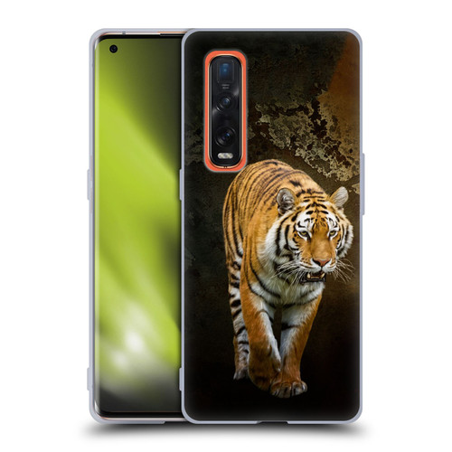Simone Gatterwe Animals Siberian Tiger Soft Gel Case for OPPO Find X2 Pro 5G