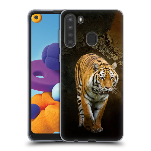 Simone Gatterwe Animals Siberian Tiger Soft Gel Case for Samsung Galaxy A21 (2020)
