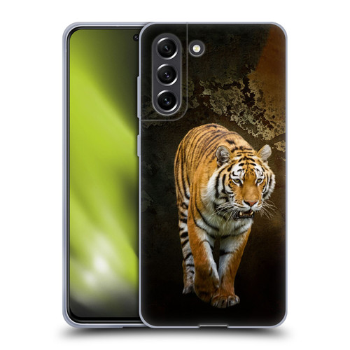 Simone Gatterwe Animals Siberian Tiger Soft Gel Case for Samsung Galaxy S21 FE 5G