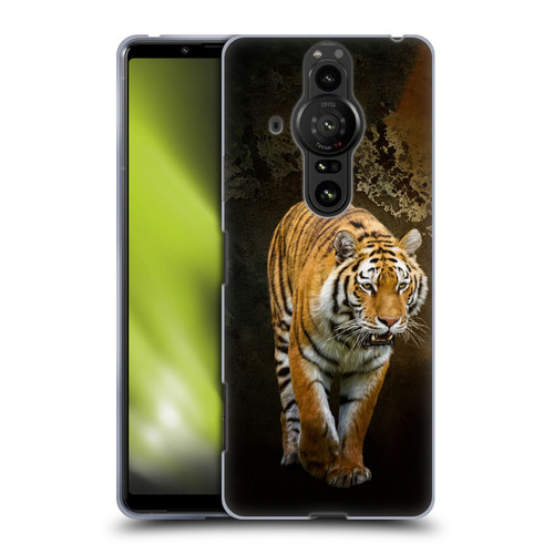 Simone Gatterwe Animals Siberian Tiger Soft Gel Case for Sony Xperia Pro-I