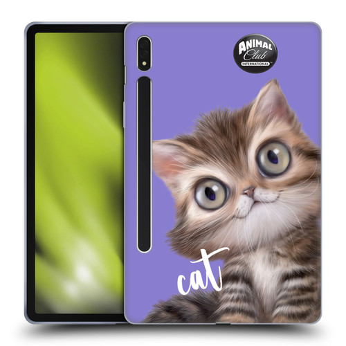 Animal Club International Faces Persian Cat Soft Gel Case for Samsung Galaxy Tab S8
