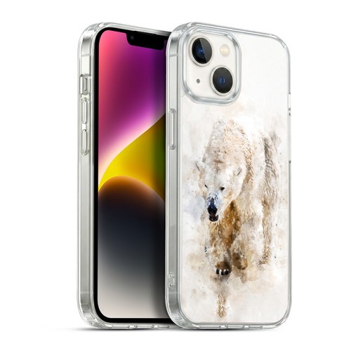Simone Gatterwe Animals 2 Abstract Polar Bear Soft Gel Case for Apple iPhone 14