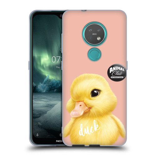 Animal Club International Faces Duck Soft Gel Case for Nokia 6.2 / 7.2