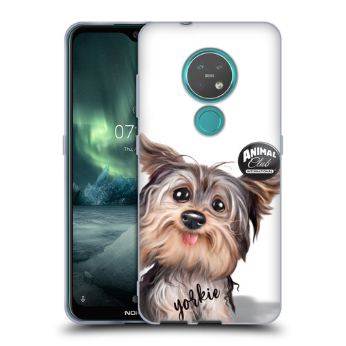 Animal Club International Faces Yorkie Soft Gel Case for Nokia 6.2 / 7.2