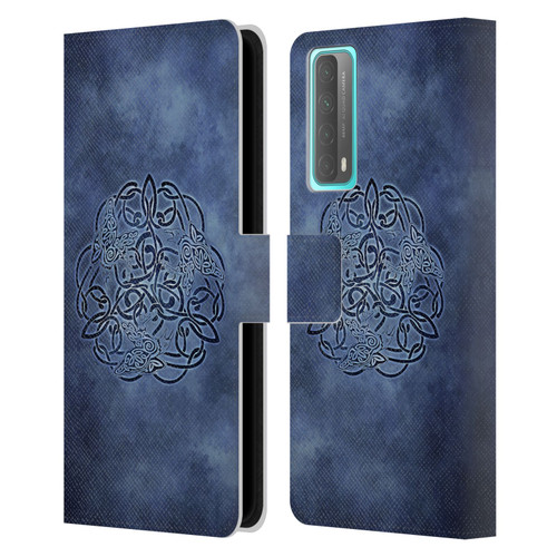 Brigid Ashwood Celtic Wisdom Knot Raven Leather Book Wallet Case Cover For Huawei P Smart (2021)